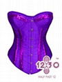 Sexy Lingerie for Your Sweetheart -- BST012 Sexy Corset (purple) 1