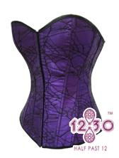 MH12 Purple and Black Lace Corset