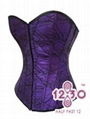 MH12 Purple and Black Lace Corset 1