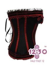 Look Hot and Sexy with MH19 Black Red Corset 