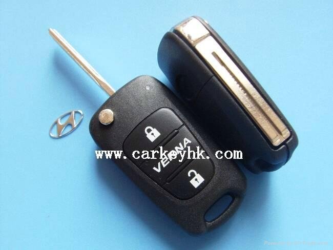 Hyundai Verna flip remote key shell blank cover case fobs