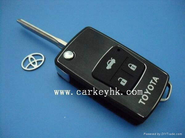 Toyota Camry Crown Carola 3 buttons flip modified remote key shell blank case