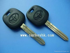 Toyota transponder key with 4C chip