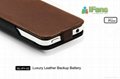 Leather battery case for iphone 4  3