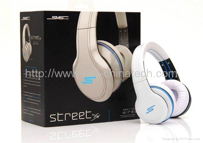 Wireless Headphones SMS Audio SYNC by 50 Cent 2012 Latest Design white 4