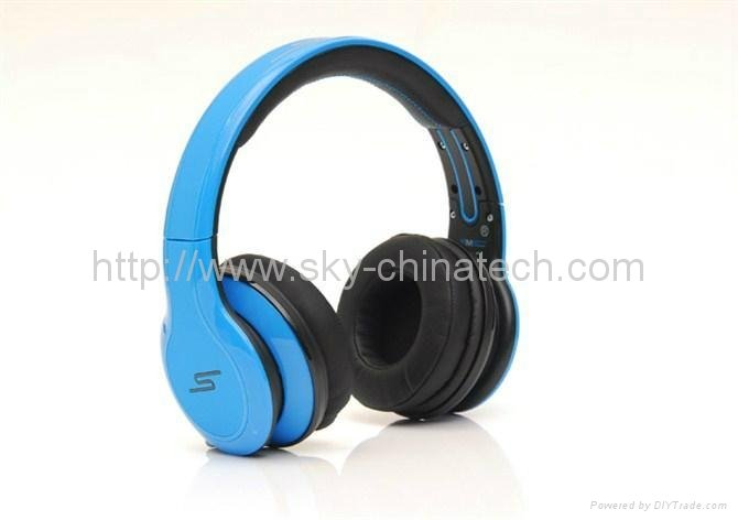 Wireless Headphones SMS Audio SYNC by 50 Cent 2012 Latest Design blue