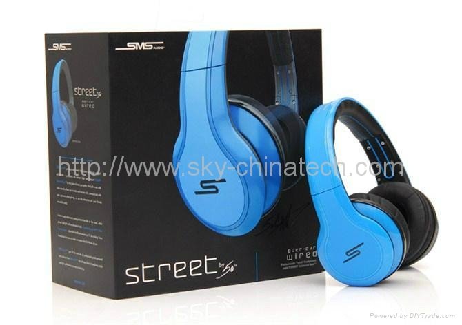 Wireless Headphones SMS Audio SYNC by 50 Cent 2012 Latest Design blue 4