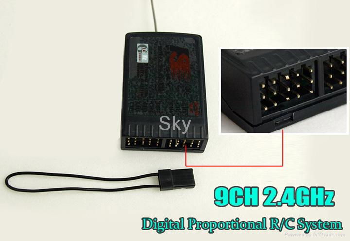 9 channel transmitter and receiver 2.4GHZ RC Model new 4