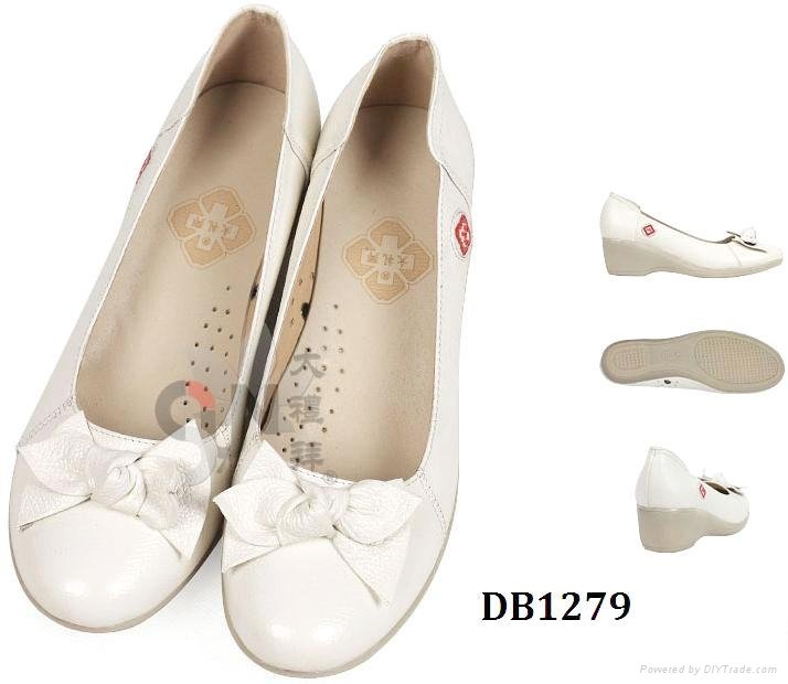 cowskin cute butterfly nurse shoes DB1279