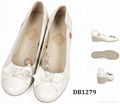 cowskin cute butterfly nurse shoes DB1279 1