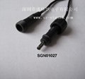 DC plug to jack molding waterproof cable 1