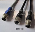 M12 5Pin molding Waterproof connector sensor cable 1