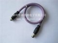 M12 8Pin purple color Waterproof cord rating IP68 1