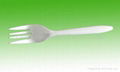 corn starch based snack Fork, cutlery 1