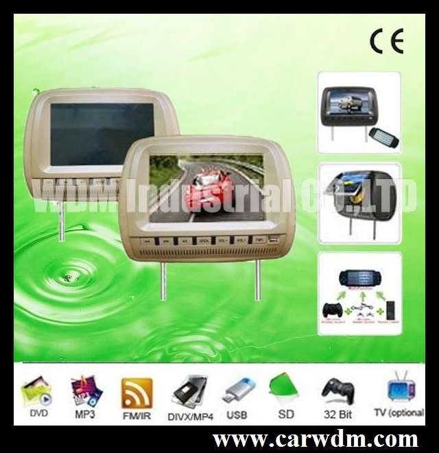W-999 Headrest DVD and Monitor 