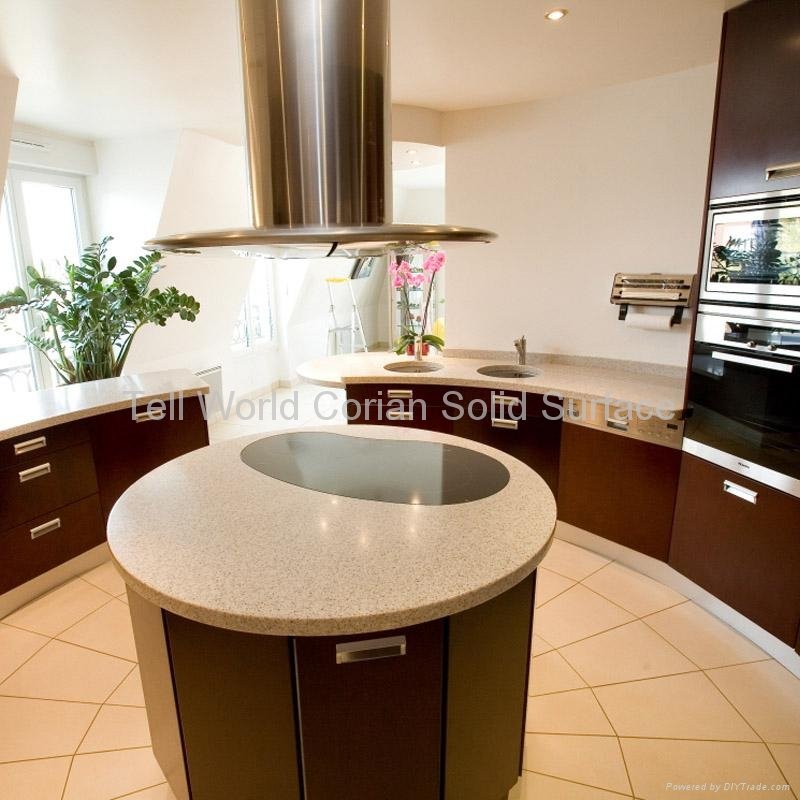 Corian Solid Surface Kitchen Countertops China Manufacturer