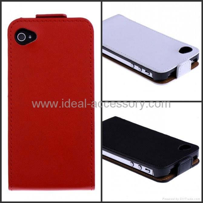 Iphone4 iphone 4s genuine leather case,10 colors available