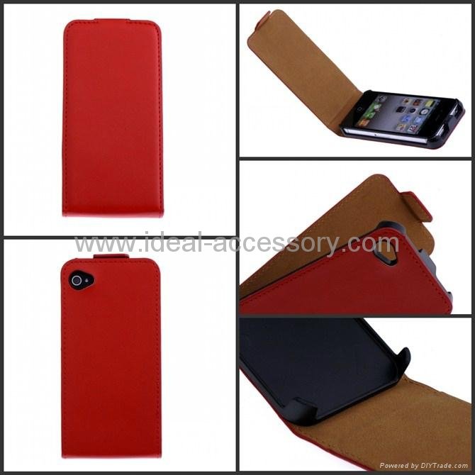 Iphone4 iphone 4s genuine leather case,10 colors available 2