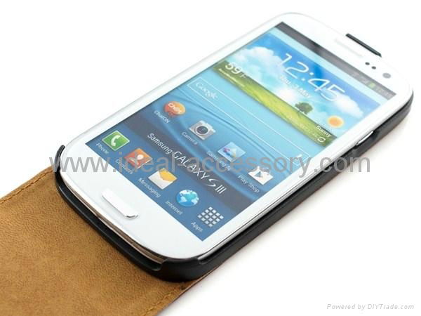 Samsung Galaxy S3 i9300 genuine leather protect case 5