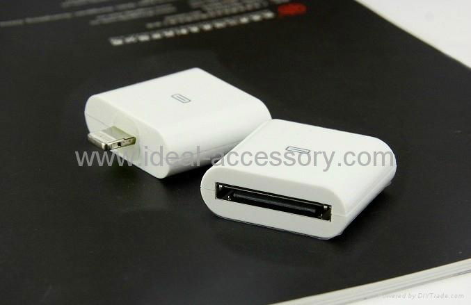 For Iphone5 lightning to 30 Pin Adapter Connector 5