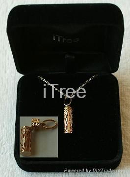 18K solid Gold Cremation Pendant