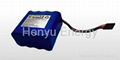 14.8V li-ion battery pack for medical device, 4400mAh 1