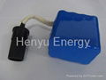 CPAP li-ion battery pack and charger for