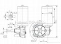 DC Worm Gear Motor D49L-2415-70 2