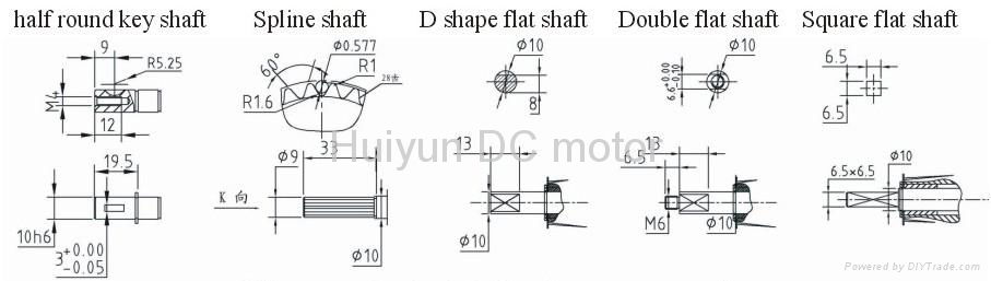 DC Worm Gear Motor D49L-2415-70 3