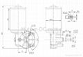 DC Worm Gear Motor D59R-2430-150 2