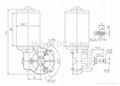 DC Worm Gear Motor D63R-2445-180 2