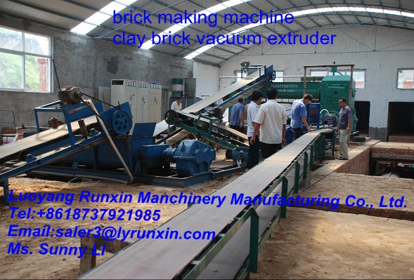 China clay brick machine  JKY50 double grade vacuum extruder