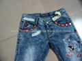 2011 new best seller monkey washed lady jeans (sample is offered before orders) 1