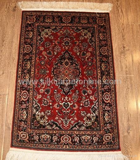 handmade silk carpet 30year old