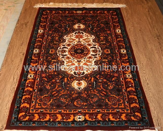 handemade silk carpet