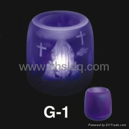 2011 NEW electric projection candle led light toy