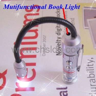 SL306 3 in1 mini book light with red laser/magnet 2