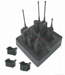 Multi-way universal charger (SCAE/SCDE) for two way radio battery 