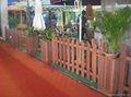 2011 hot selling outdoor public furniture wood flower planter 5