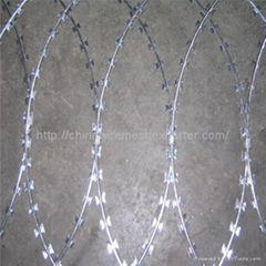 galvanized razor barbed wire 