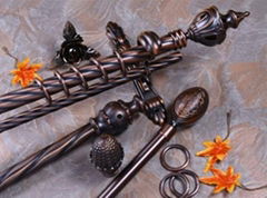 Oxidized Anti-red Metal Curtain Rod