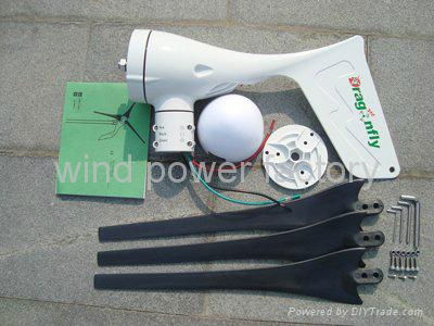 600W Wind Turbine Generator DC/AC 12V/24V Auto Distinguish & CE 3 year warranty 5