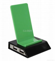 4 port usb hub phone stand