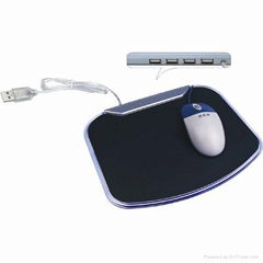 usb hub with mouse pad