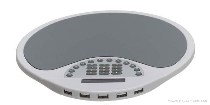 usb hub mosue pad with 8 digital calculator 4