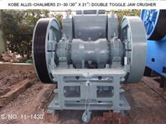 USED "KOBE" ALLIS-CHALMERS (A-1) 21-30 DOUBLE TOGGLE JAW CRUSHER