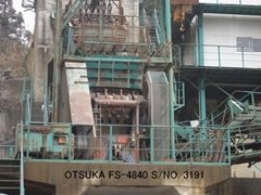 USED "OTSUKA" MODEL FS-4840 SINGLE TOGGLE JAW CRUSHER S/NO. 3191