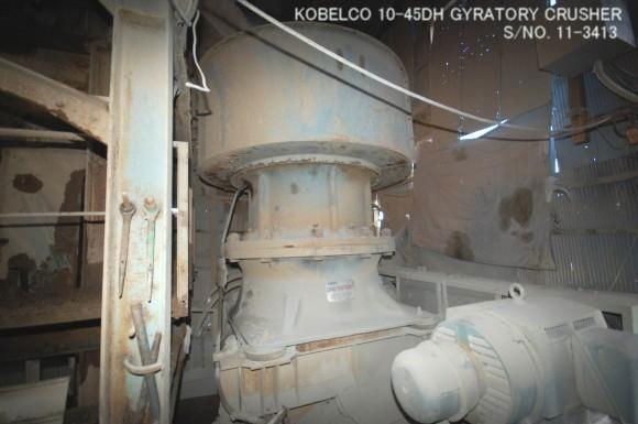 USED KOBELCO 10-45 DH GYRATORY CRUSHER S/NO. 11-3413