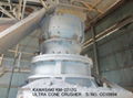 USED "KAWASAKI" MODEL KM-2212G ULTRA CONE CRUSHER (220MM X 1200MM) S/NO.CC10994 1