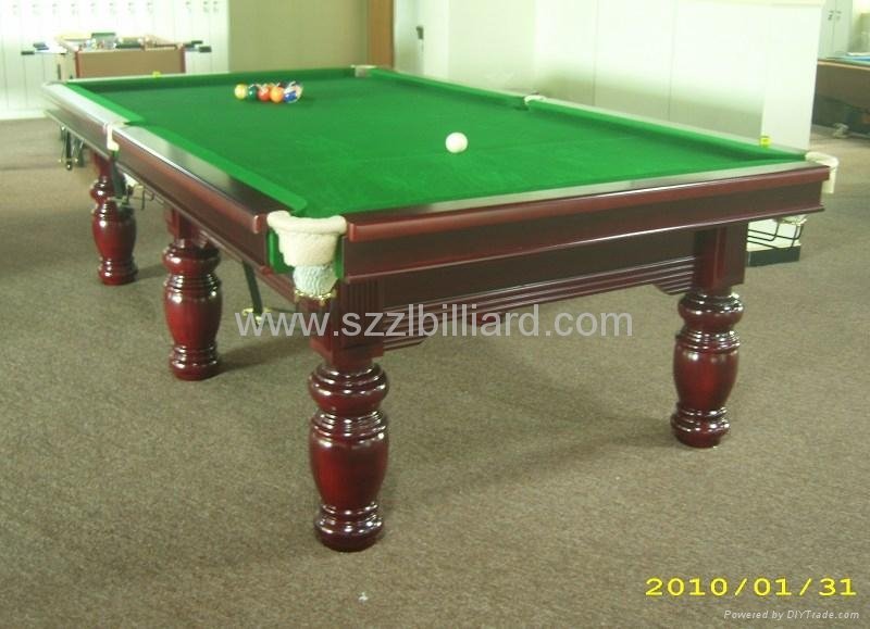 2011 HOT-SELLING Slate Solid Wood Snooker Table 3